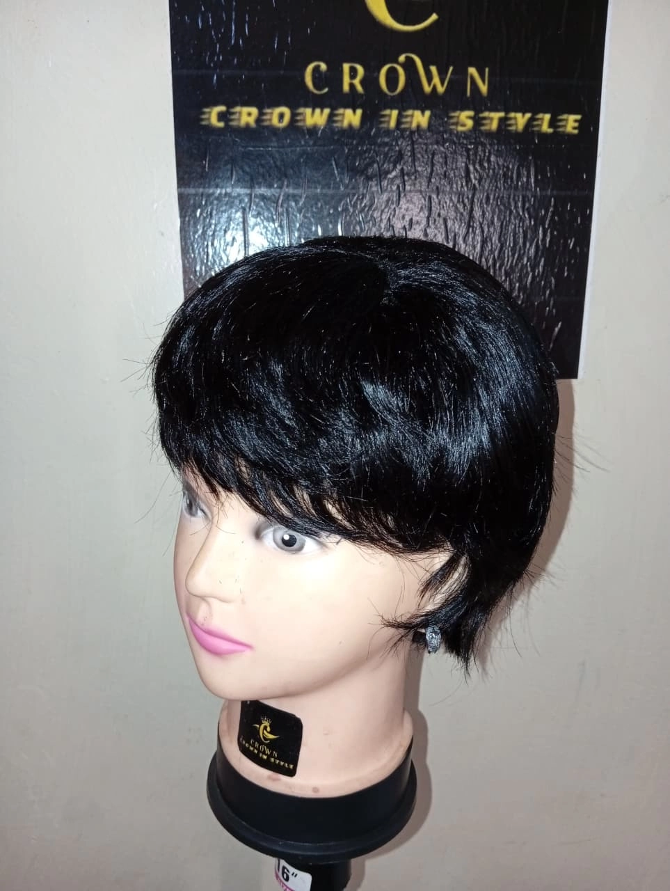 Black Pixie wig